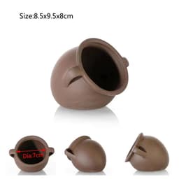 image-Large Ceramic Aquarium Decoration Fish Shrimps Shelter House Pottery Scorpion House Canister Simulation Stone Fish Tank Decors