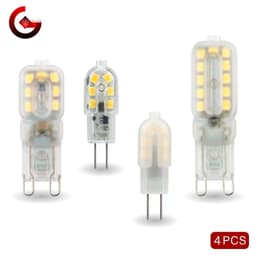 image-4pcs/lot G4 G9 LED 3W 5W Light Bulb AC DC 12V 220V LED Lamp SMD2835 Spotlight Chandelier Lighting Replace 30W 60W Halogen Lamps
