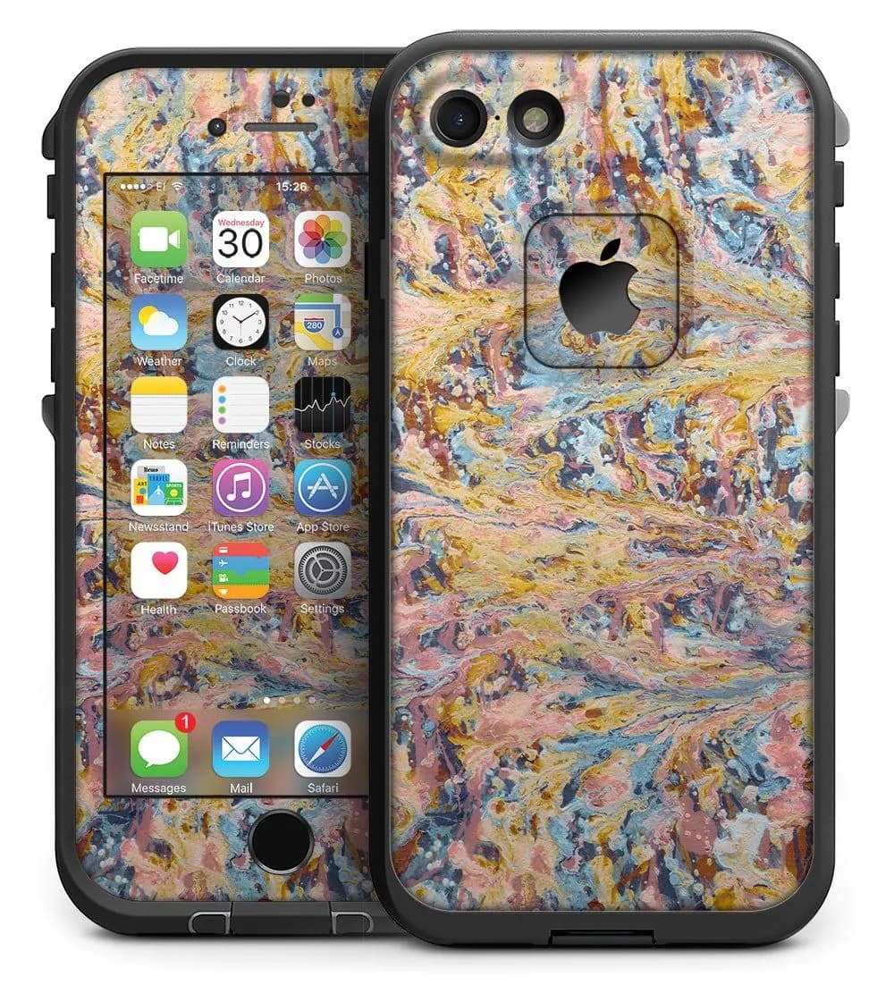 image-Abstract Wet Paint Color Paradise - iPhone 7 LifeProof Fre Case Skin
