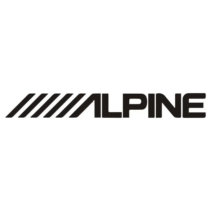 image-15cm Alpine Car Logo Cover Scratches Sticker Exterior Parts Stickers on Motorcycle Personality, Cute, Sunscreen and Waterproof
