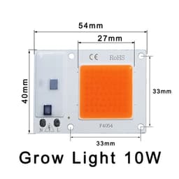 image-LED Grow COB Light Chip Full Spectrum AC 220V 10W 20W 30W 50W No need driver For Growth Flower Seedling Grow Plant Lighting