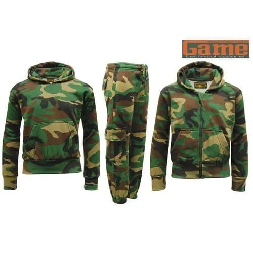 image-Children's Game Woodland Camouflage Tracksuit