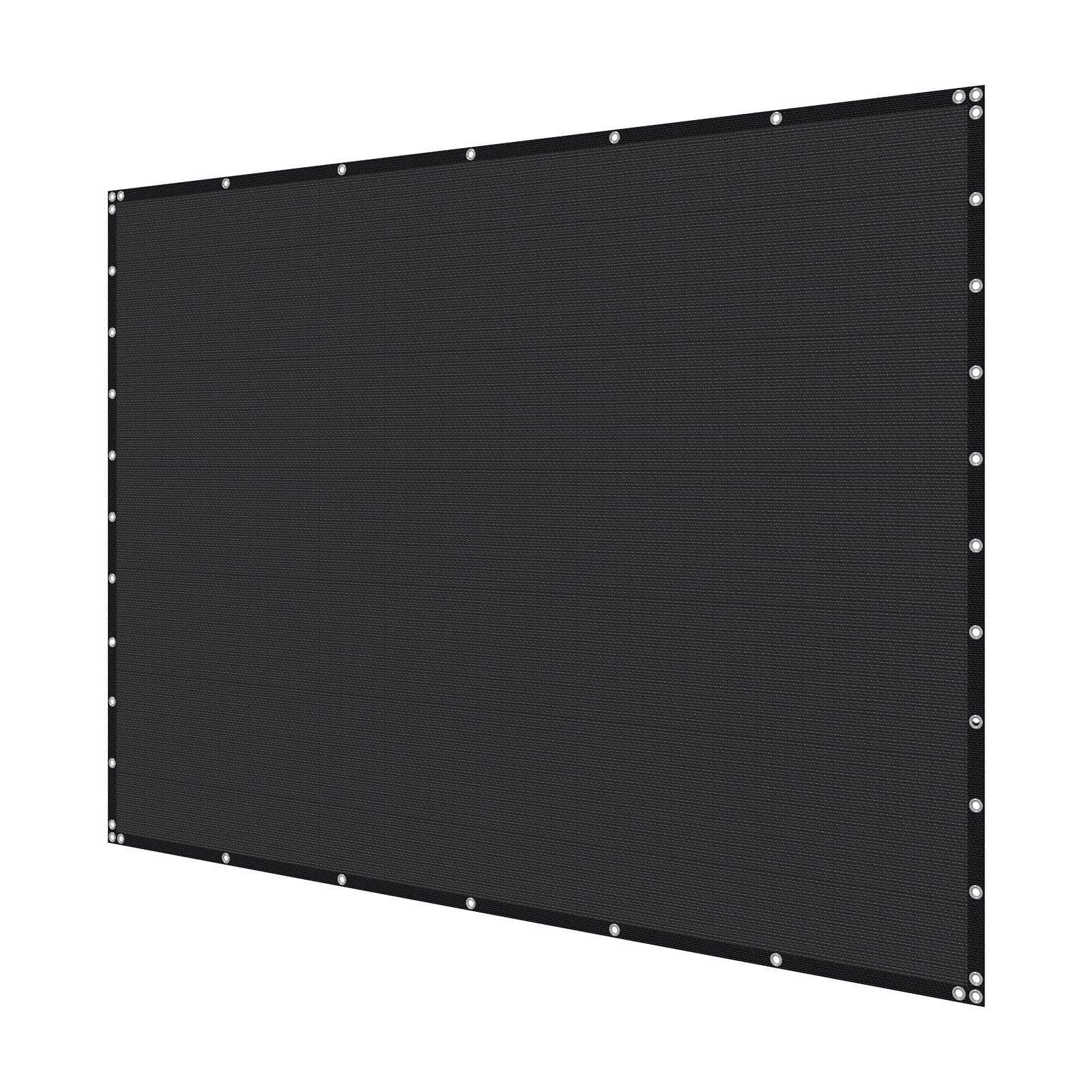 image-VEVOR 90% Sun Shade Cloth, 10 x 12 ft Pergola Shade Cover with Stainless Steel Grommets, Sun Shades Canopy Privacy Screen with 140 GSM HDPE Material, for Outdoor, Patio, Garden, and Backyard (Black)