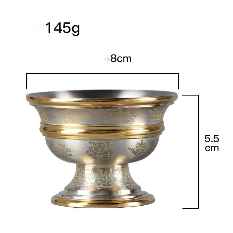 image-Water Supply Cup for Buddha Cup Copper Manual Household Buddha Front Cup Water Supply Bowl