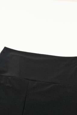 image-High Rise Tight Leggings with Waist Cincher - Black