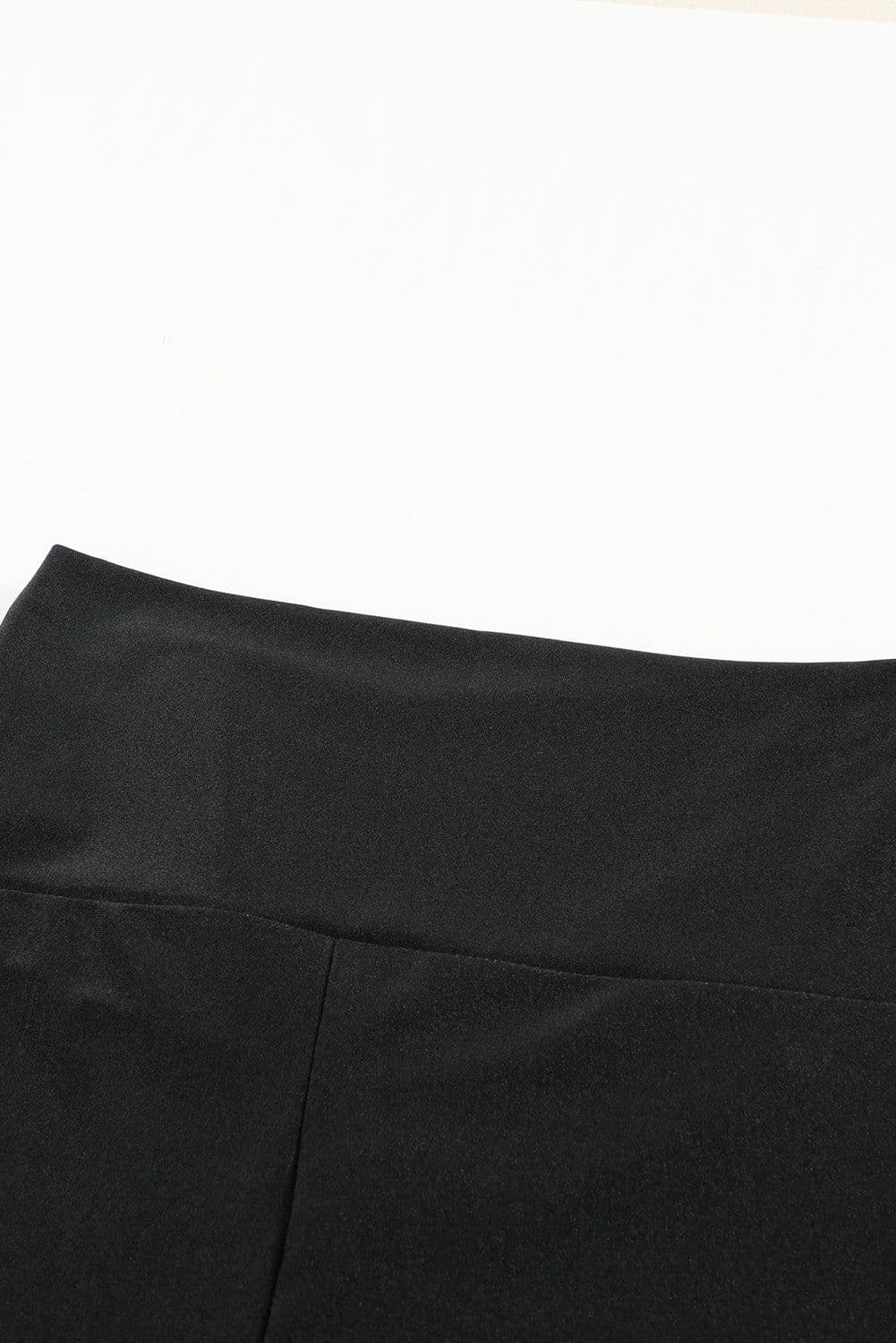 image-High Rise Tight Leggings with Waist Cincher - Black