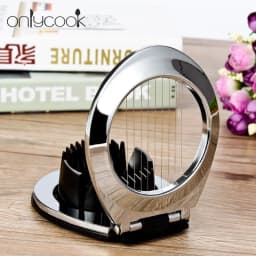 image-Egg cutting artifact egg cutter stainless steel fancy egg splitting multi-functional preserved egg splitting kitchen household egg opening