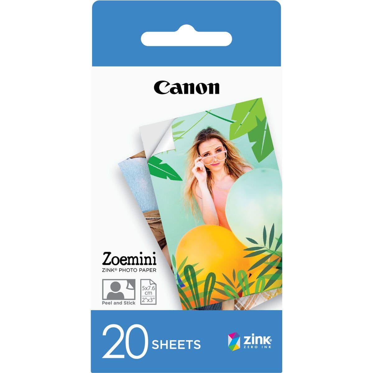 image-Glossy Photo Paper Canon Canon Zoemini ZINK Photo Paper - 20 Sheets 20 Sheets