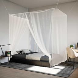 image-vidaXL Hanging Mosquito Net 156 Mesh White 86.6x39.4x59.1"