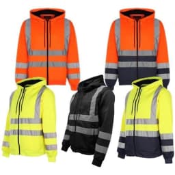 image-Hi Vis HV008 Hooded Zipper