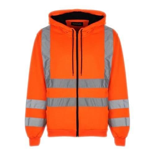 image-Hi Vis HV008 Hooded Zipper