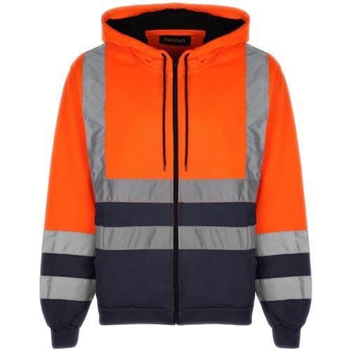 image-Hi Vis HV008 Hooded Zipper