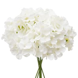 image-VEVOR Artificial Flowers, 205 pcs Real Looking White Silk Fake Hydrangea Bulk, White Faux Bridal Shower with Stems for DIY Wedding Bouquets, Home Centerpieces Arrangements, Party Tables Decorations