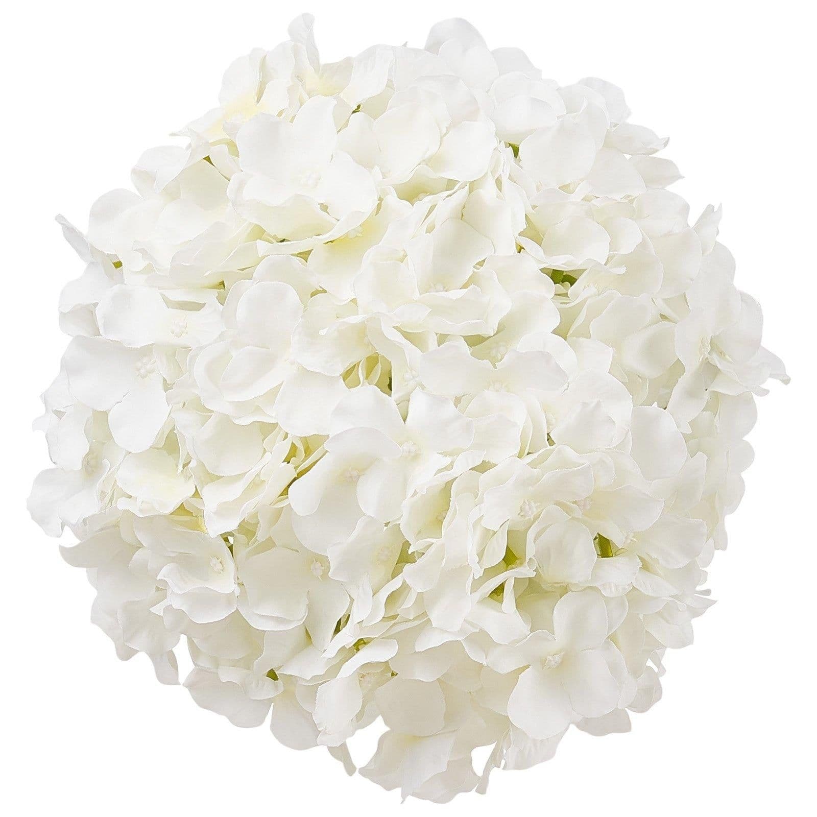 image-VEVOR Artificial Flowers, 205 pcs Real Looking White Silk Fake Hydrangea Bulk, White Faux Bridal Shower with Stems for DIY Wedding Bouquets, Home Centerpieces Arrangements, Party Tables Decorations