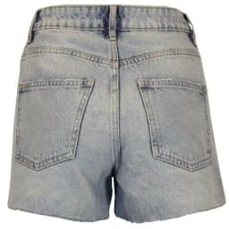image-Women's Light Wash ripped Denim Shorts Hot Pants