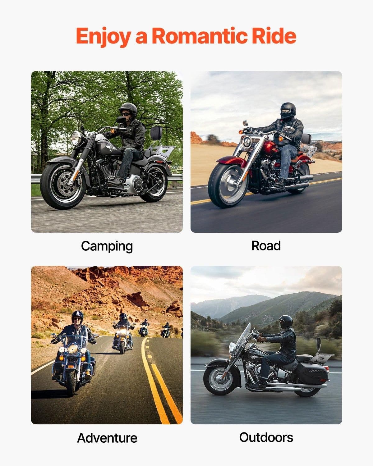 image-Motorcycle Backrest Sissy Bar with Luggage Rack, Compatible with Harley-Davidson Touring Models, Street Glide, Road Glide, and Road King, Detachable Passenger Backrest for Motorcycles