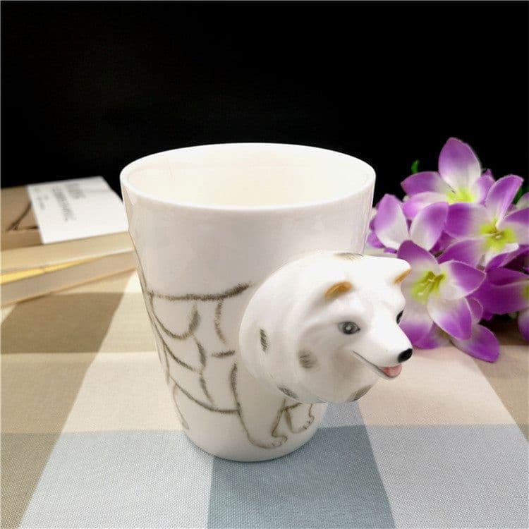 image-Creative Ceramic Water Cup Of Cartoon Dog