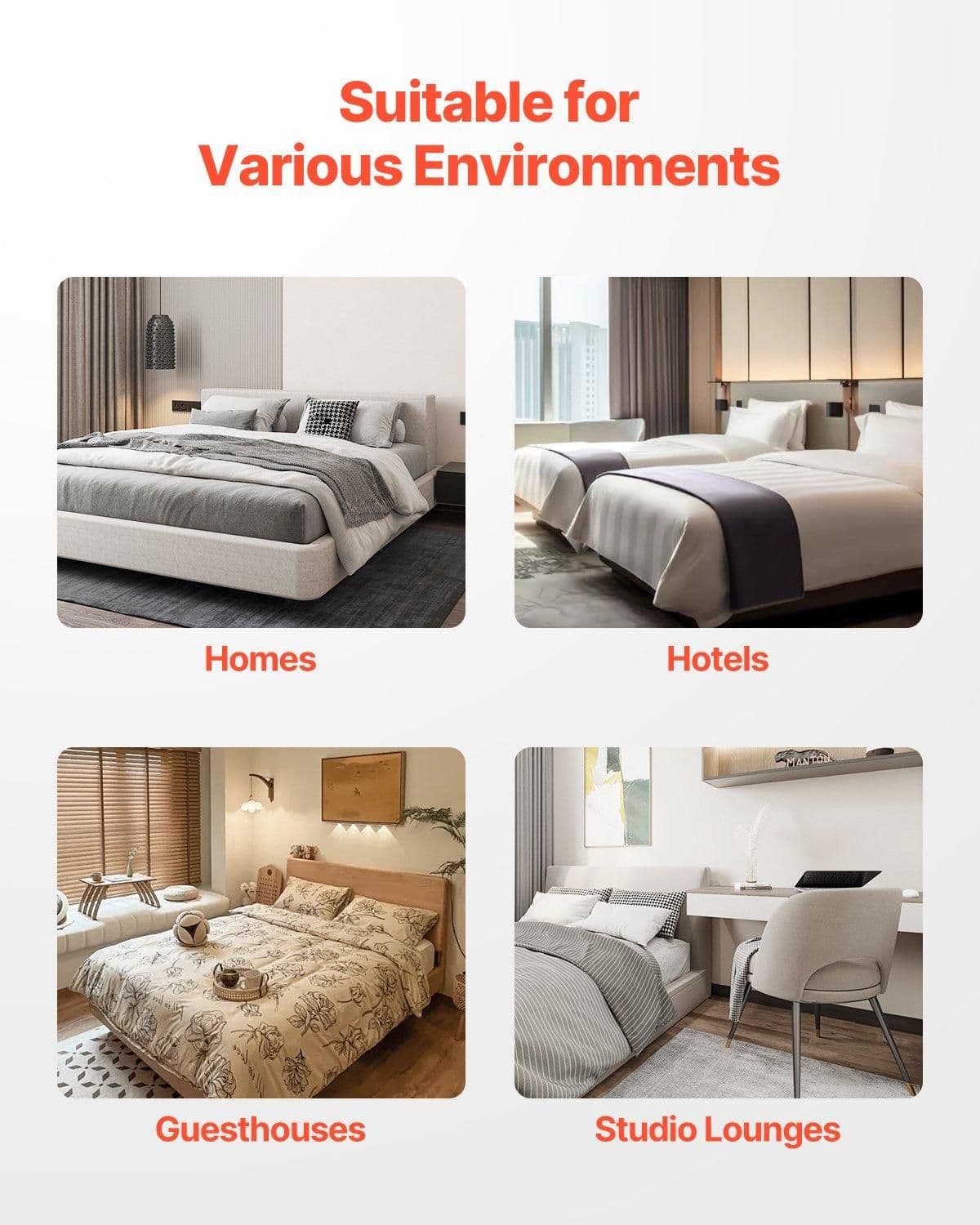 image-VEVOR Box Spring, Queen Size Bed Frame with Washable Fabric Cloth, Heavy Duty Metal Frame for Queen Bed, 9 in Mattress Foundation, 3500 lbs Max Weight Capacity, Easy Assembly, 79.1L x 59.6W x 9.1H in