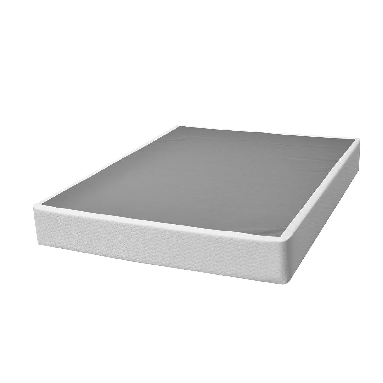 image-VEVOR Box Spring, Queen Size Bed Frame with Washable Fabric Cloth, Heavy Duty Metal Frame for Queen Bed, 9 in Mattress Foundation, 3500 lbs Max Weight Capacity, Easy Assembly, 79.1L x 59.6W x 9.1H in