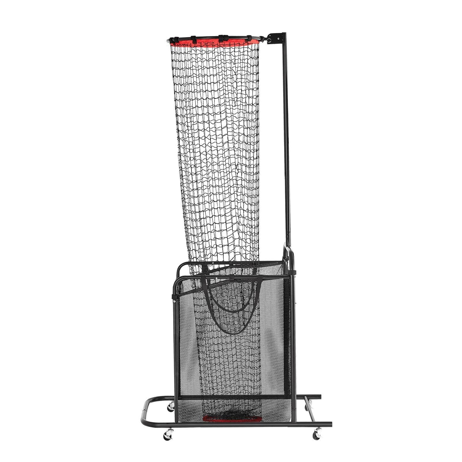image-VEVOR Volleyball Setter Training Equipment, Angle and Height Adjustable Volleyball Trainer, Portable Practice Net with Cart, Wheels, Carrying Bag, Indoor Outdoor Target Net for Serving Spiking Setting