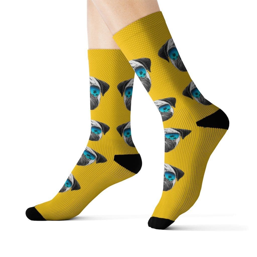image-Pug in Sunglasses Fun Novelty Socks