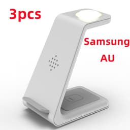 image-3 In 1 Fast Charging Station Wireless Charger Stand Wireless Quick Charge Dock For Phone Holder