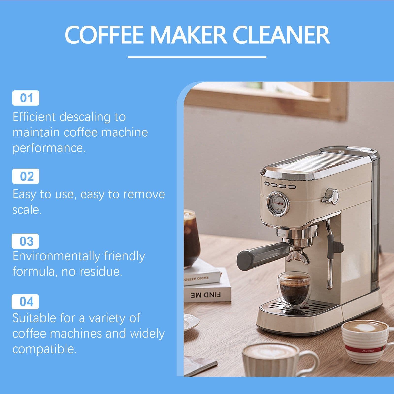 image-Clean Scale Stain Stainless Steel Coffee Machine Strainer Clean Sheet