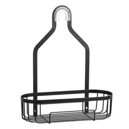 image-VEVOR Shower Caddy, 3-Tier Hanging Bathroom Shower Storage Organization Shelves Rack Set, with Soap Holder and Hooks for Towels, Sponge, 40 lbs Large Weight Capacity, Fits Shower Head, Matte Black