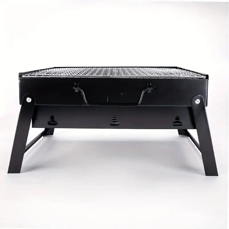 image-Portable Folding Charcoal BBQ Grill - Stainless Steel Outdoor Camping Stove