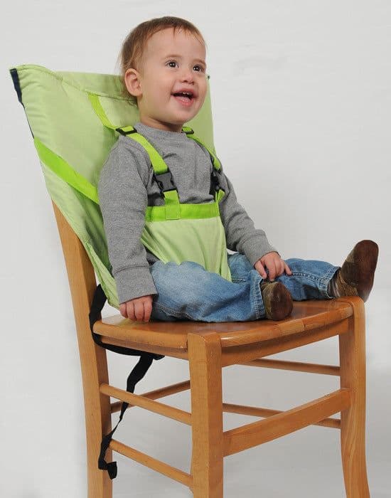 image-Portable all-in-one baby colorful dining chair with protective belt