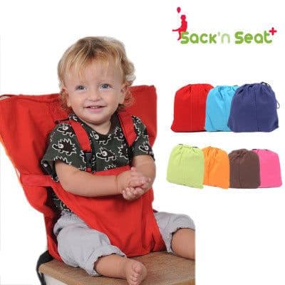 image-Portable all-in-one baby colorful dining chair with protective belt