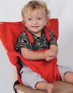 image-Portable all-in-one baby colorful dining chair with protective belt