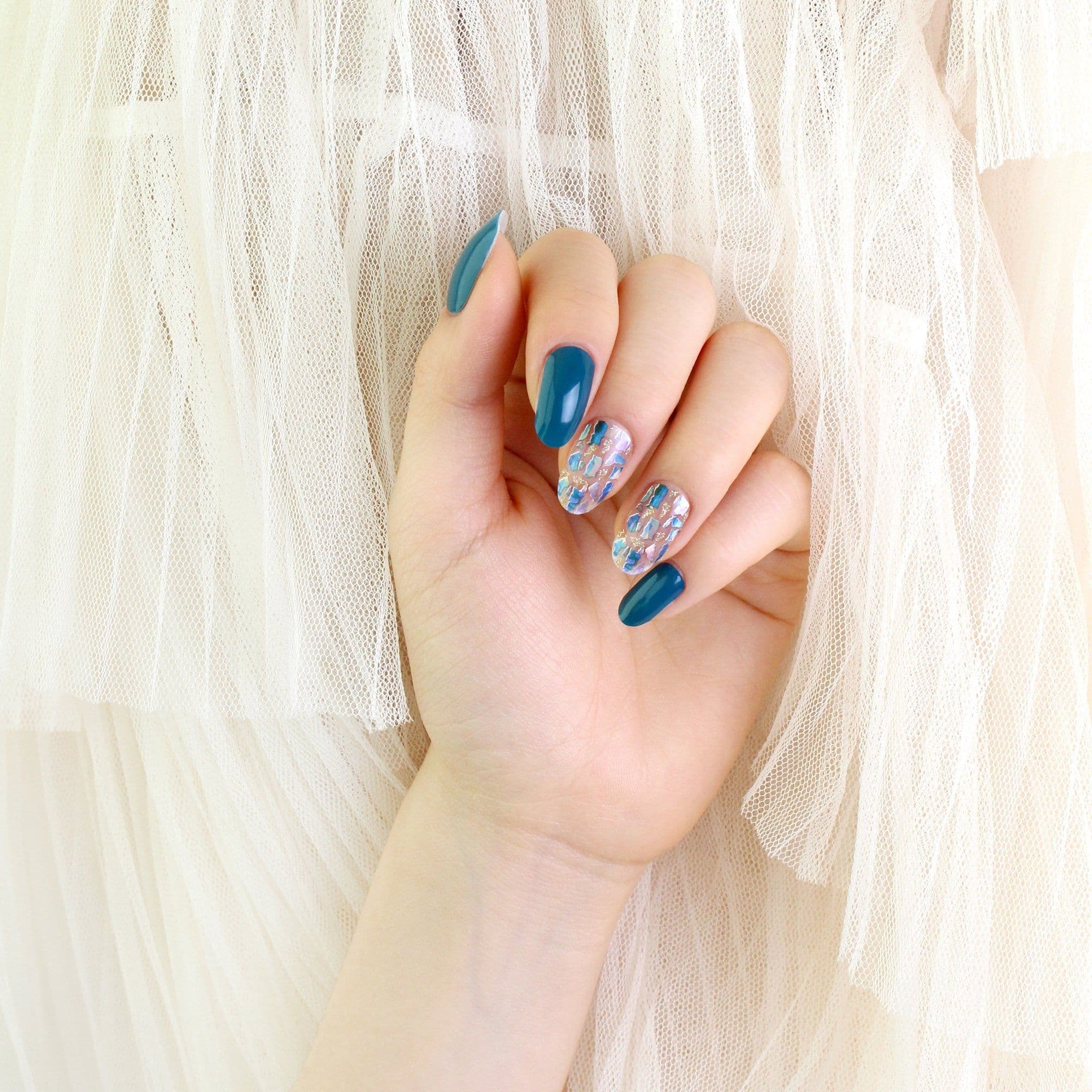 image-Korean Gel Nail Strips Nail decals All-In-One Kits