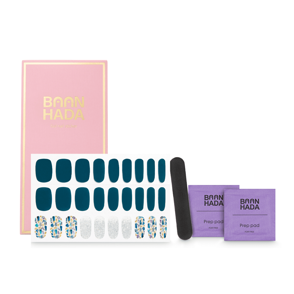 image-Korean Gel Nail Strips Nail decals All-In-One Kits