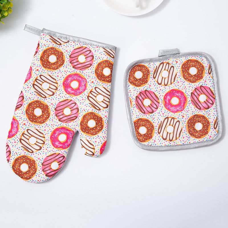 image-Kitchen Baking Microwave Gloves Baking Oven Special Use Anti-scald And High Temperature Resistant Heat Insulation Gloves