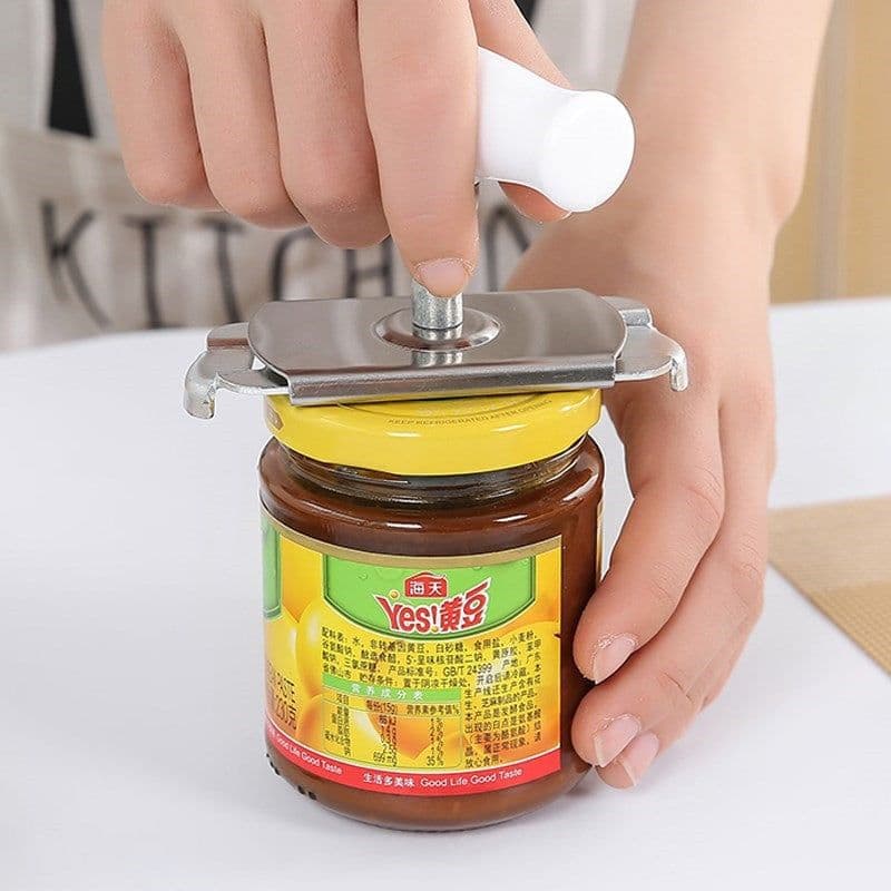 image-Stainless steel screw cap artifact can opener glass can opener artifact screw cap screwdriver labor-saving