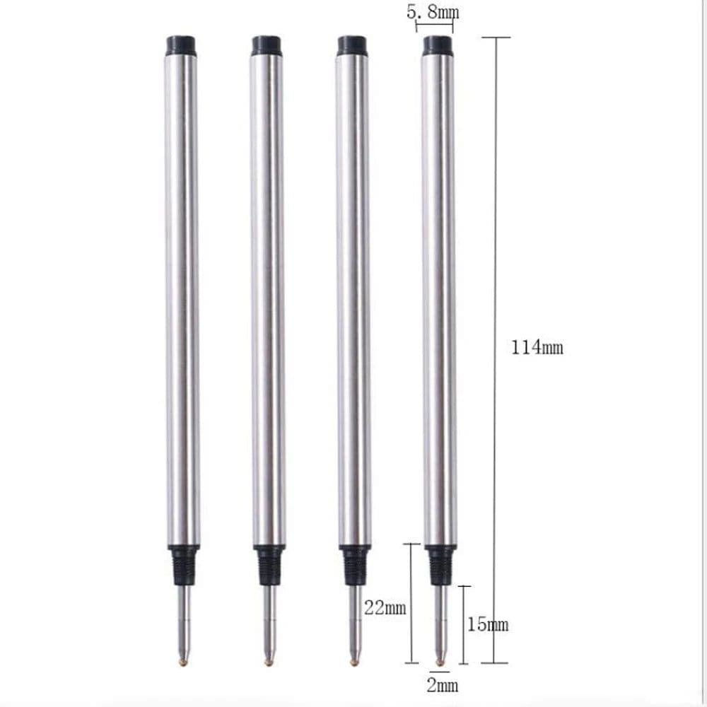 image-5Pc 114mm Quality BLUE OR Black Ink pen Refill Rotary JINHAO Rollerball Pen Refills Student Stationery Office Supplies