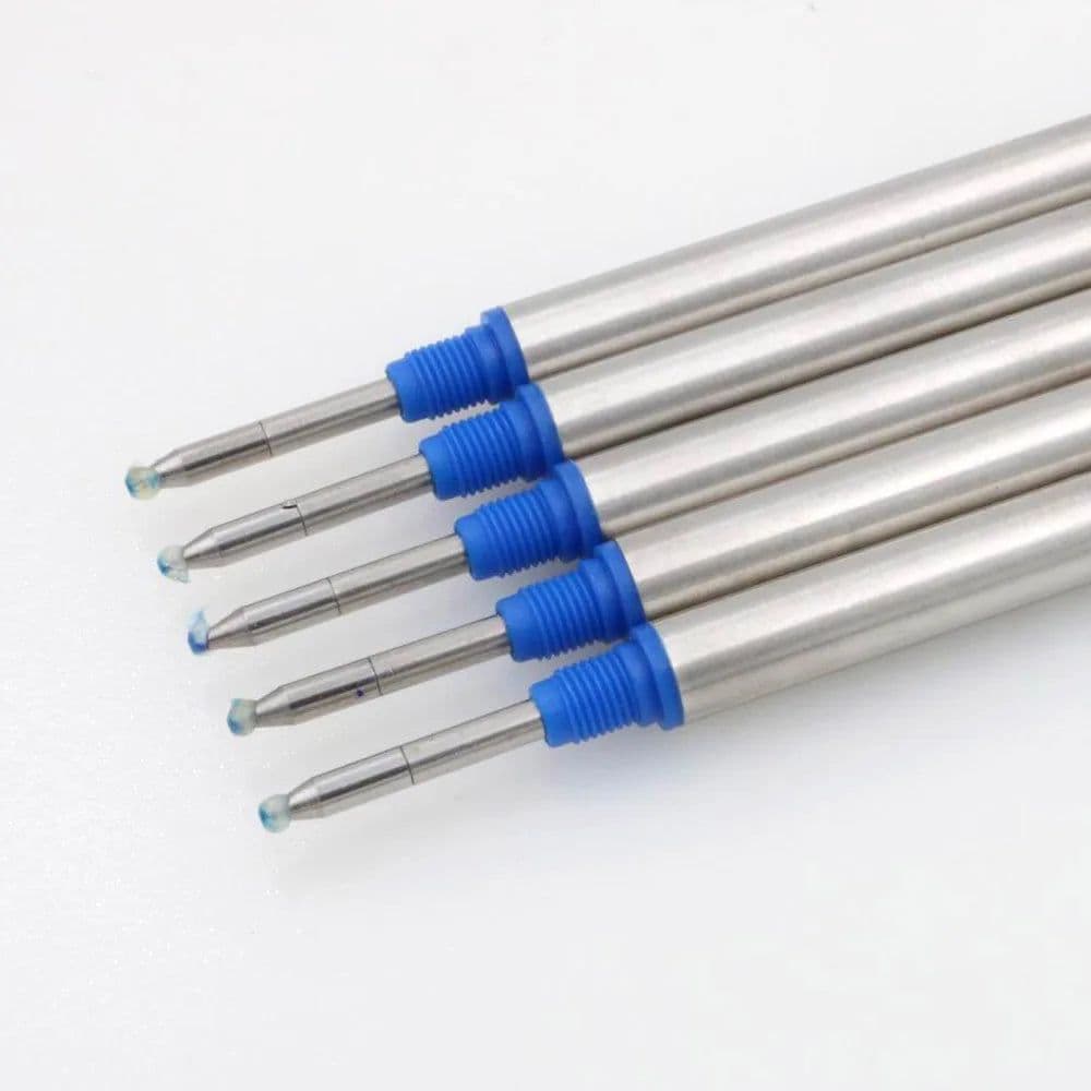 image-5Pc 114mm Quality BLUE OR Black Ink pen Refill Rotary JINHAO Rollerball Pen Refills Student Stationery Office Supplies
