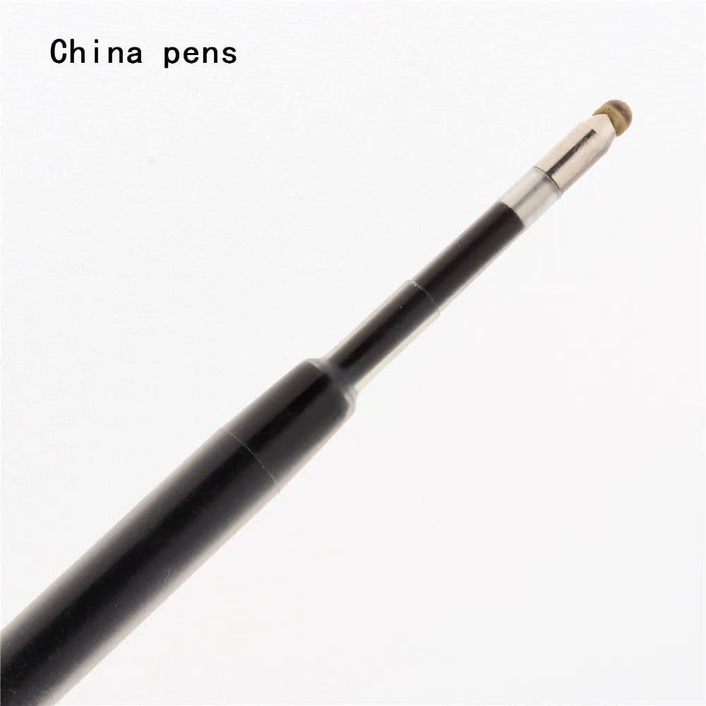 image-High quality 5pcs Black Blue Gel Oily ink Refill Ballpoint Pen School office stationery Suitable for ball point pens Writing