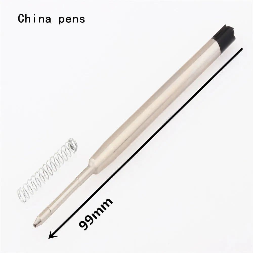 image-High quality 5pcs Black Blue Gel Oily ink Refill Ballpoint Pen School office stationery Suitable for ball point pens Writing