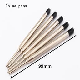 image-High quality 5pcs Black Blue Gel Oily ink Refill Ballpoint Pen School office stationery Suitable for ball point pens Writing
