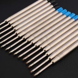 image-High quality 10Pc Red blue black FIT FOR metal PEN Style GIFT Ballpoint Pen Refills Business Office school supplies Writing