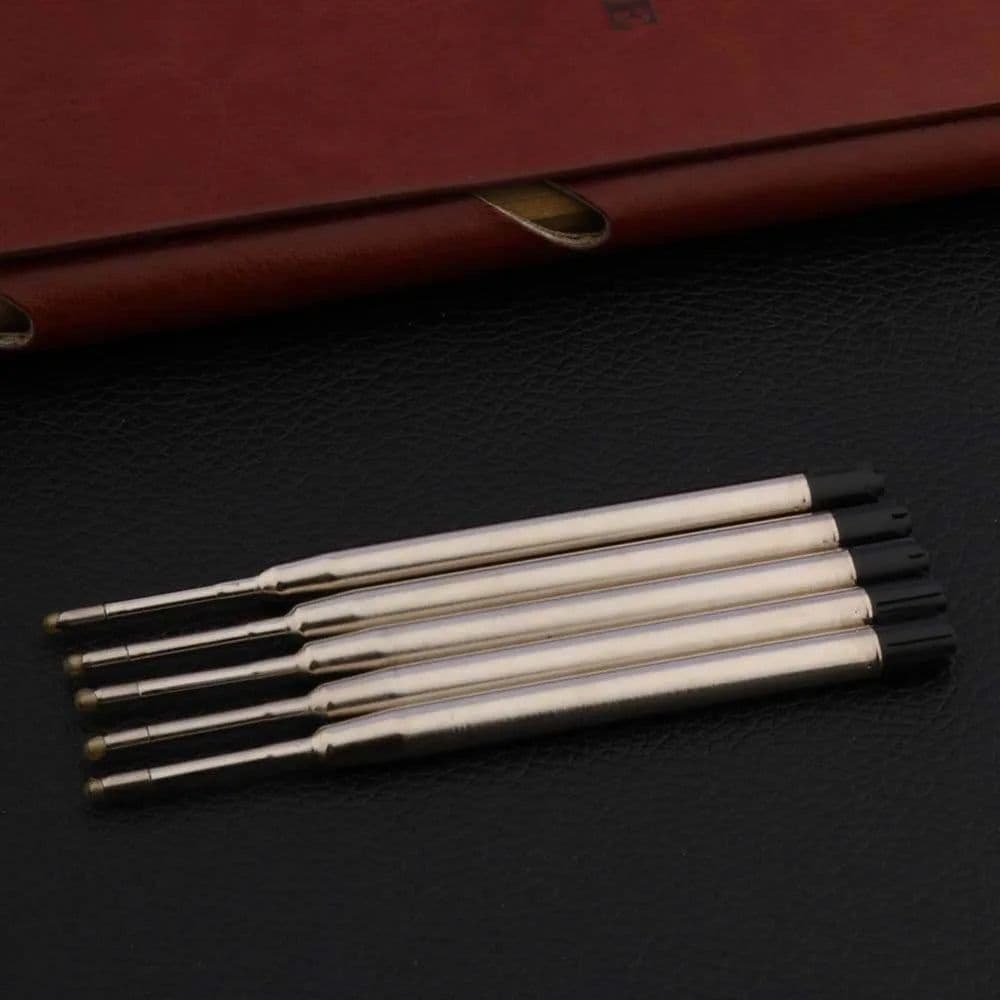 image-High quality 10Pc Red blue black FIT FOR metal PEN Style GIFT Ballpoint Pen Refills Business Office school supplies Writing