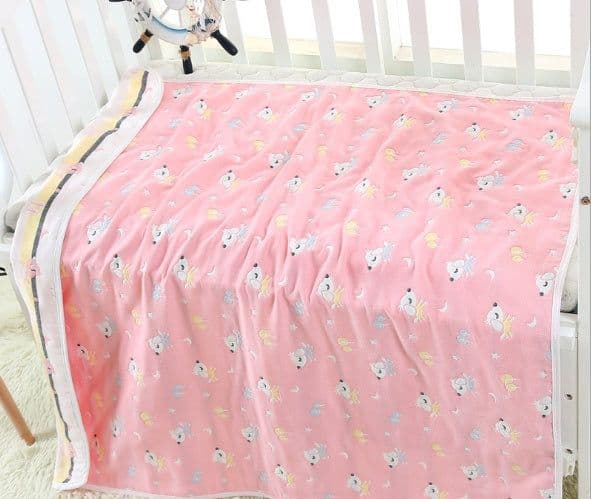 image-110 * 110cm baby bath towel cover blanket gauze children quilt quality baby children pure cotton 6 six layer gauze bath towel