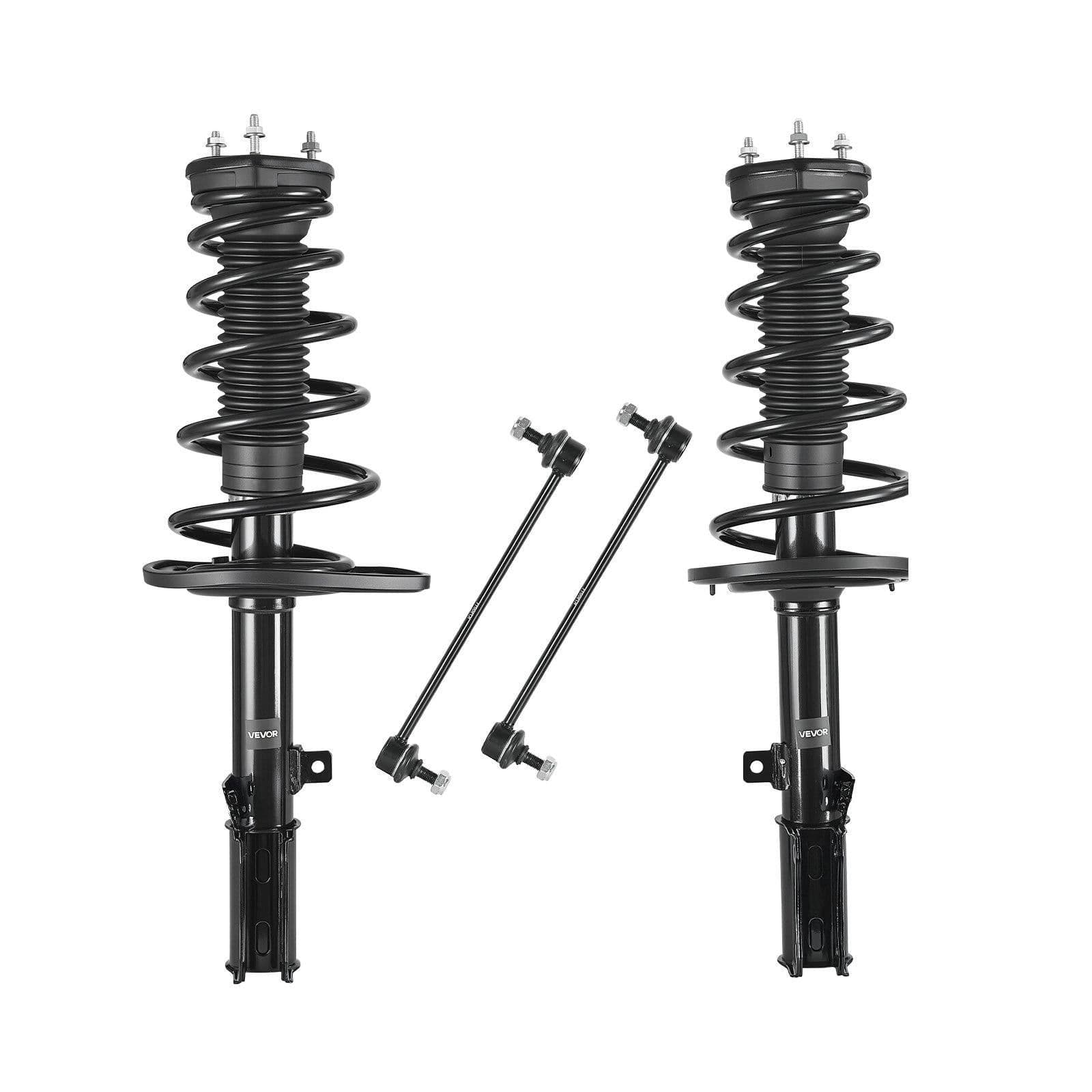 image-VEVOR Rear Shock Absorber Strut Assembly, 2Pcs Shock and Strut Assembly with Stabilizer Bar & Coil Spring, Compatible with 2007-2011 Toyota Camry and 2008-2012 Toyota Avalon Models, OE 172401