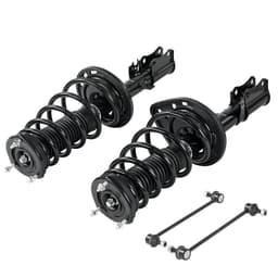 image-VEVOR Rear Shock Absorber Strut Assembly, 2Pcs Shock and Strut Assembly with Stabilizer Bar & Coil Spring, Compatible with 2007-2011 Toyota Camry and 2008-2012 Toyota Avalon Models, OE 172401