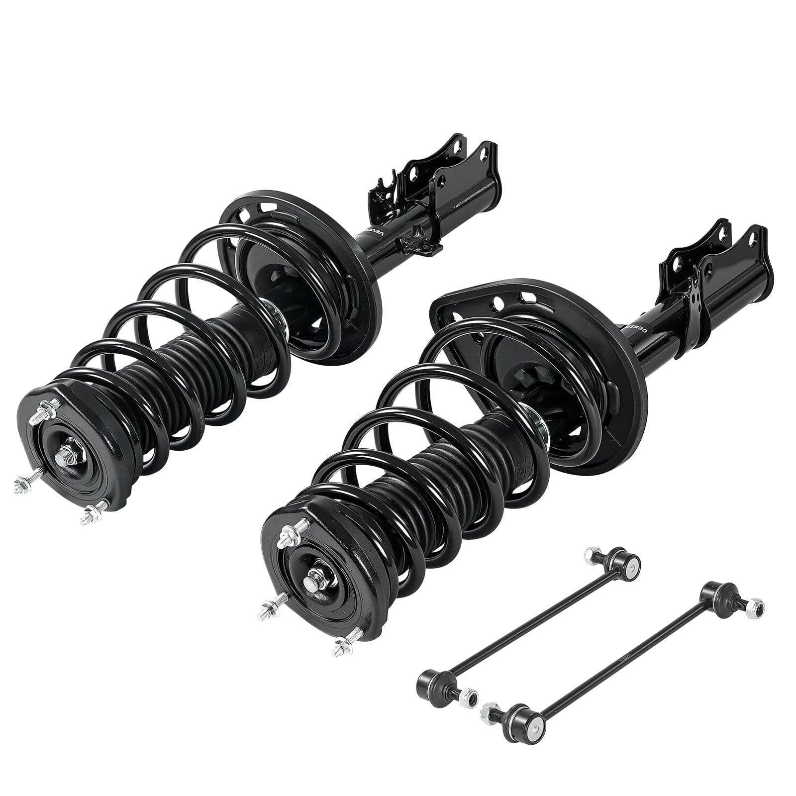 image-VEVOR Rear Shock Absorber Strut Assembly, 2Pcs Shock and Strut Assembly with Stabilizer Bar & Coil Spring, Compatible with 2007-2011 Toyota Camry and 2008-2012 Toyota Avalon Models, OE 172401
