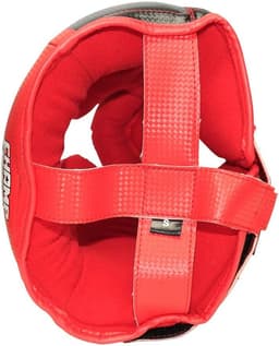 image-Amber Fight Gear Champ Boxing Headgear Red/Black Adjustable Lightweight Durable Sparring
