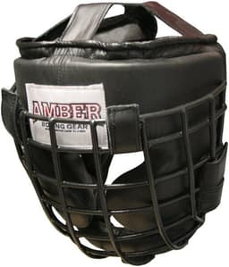 image-Boxing Headgear with Removable Face Cage - Leather