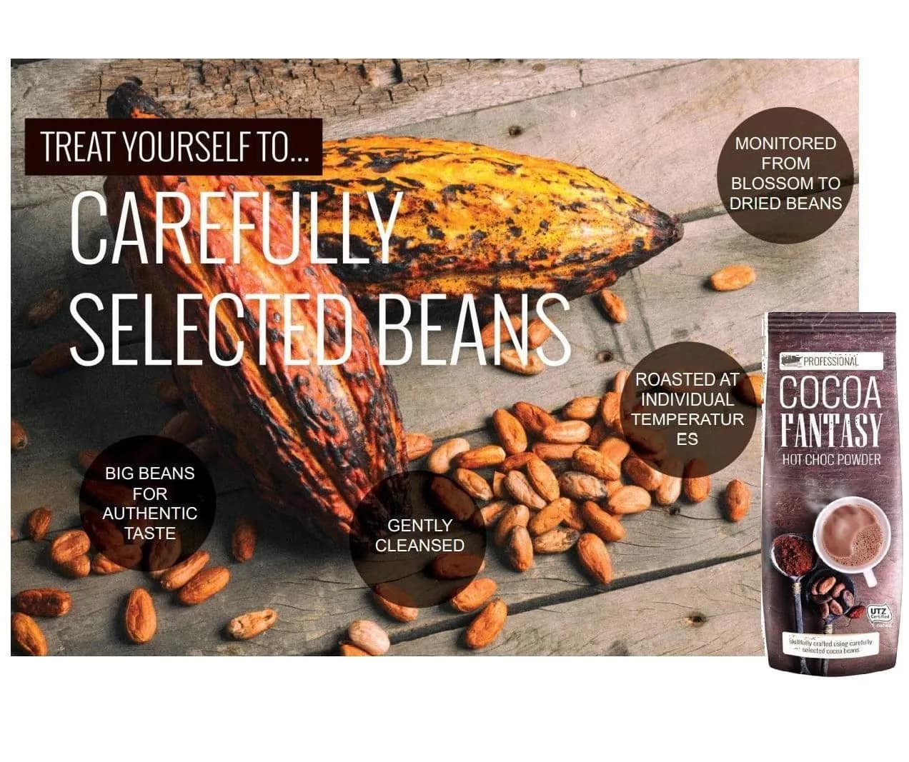 image-Cocoa Douwe Egberts Fantasy Instant Hot Chocolate Powder Drink